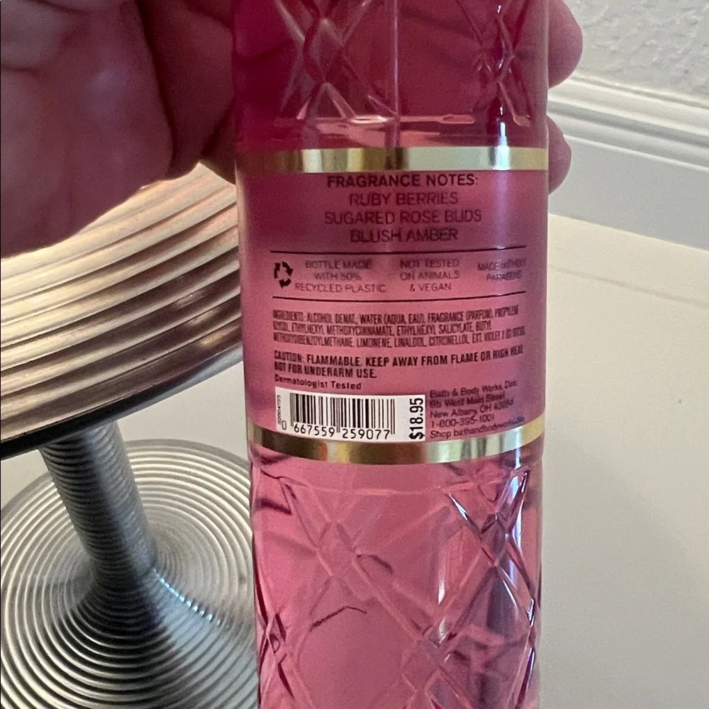 Bath & Body Works NWT Pearberry and Covered in Roses Fine Fragranced Mists